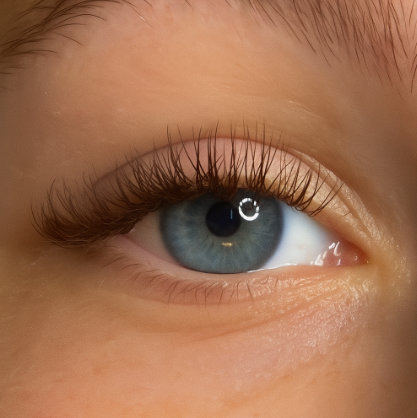 BROWN Flat Eyelash Extensions