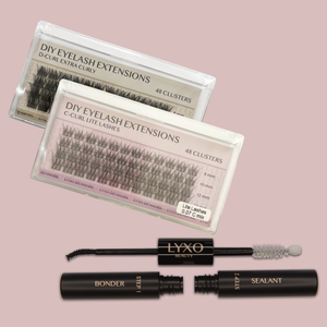 DIY Eyelash Extensions VALUE PACK (black glue)