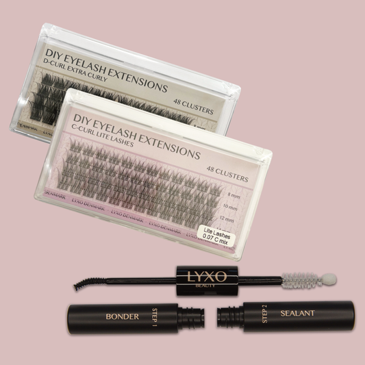DIY Eyelash Extensions VALUE PACK (black glue)