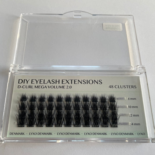 2. SORT Mega Volume D-curl Clusters/Lashes
