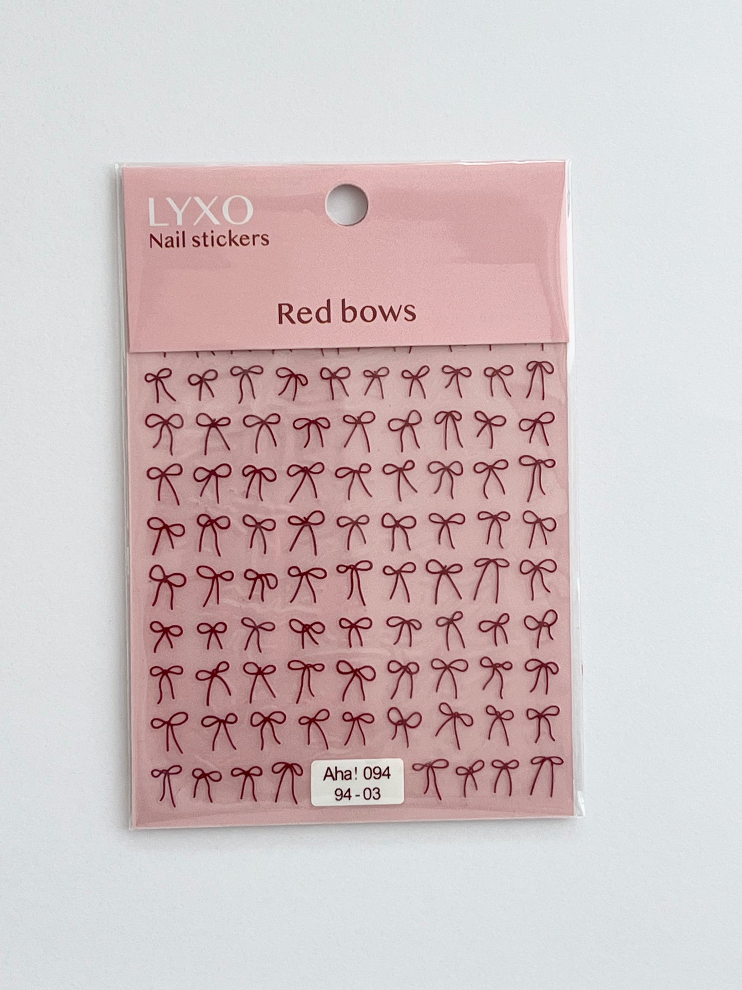 Red bows Nail stickers