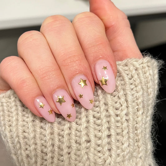 Gold Moon &amp; Stars Nail Stickers