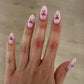 Red bows Nail stickers