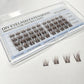 BROWN Natural C-curl Clusters/Lashes