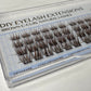 BROWN Natural C-curl Clusters/Lashes