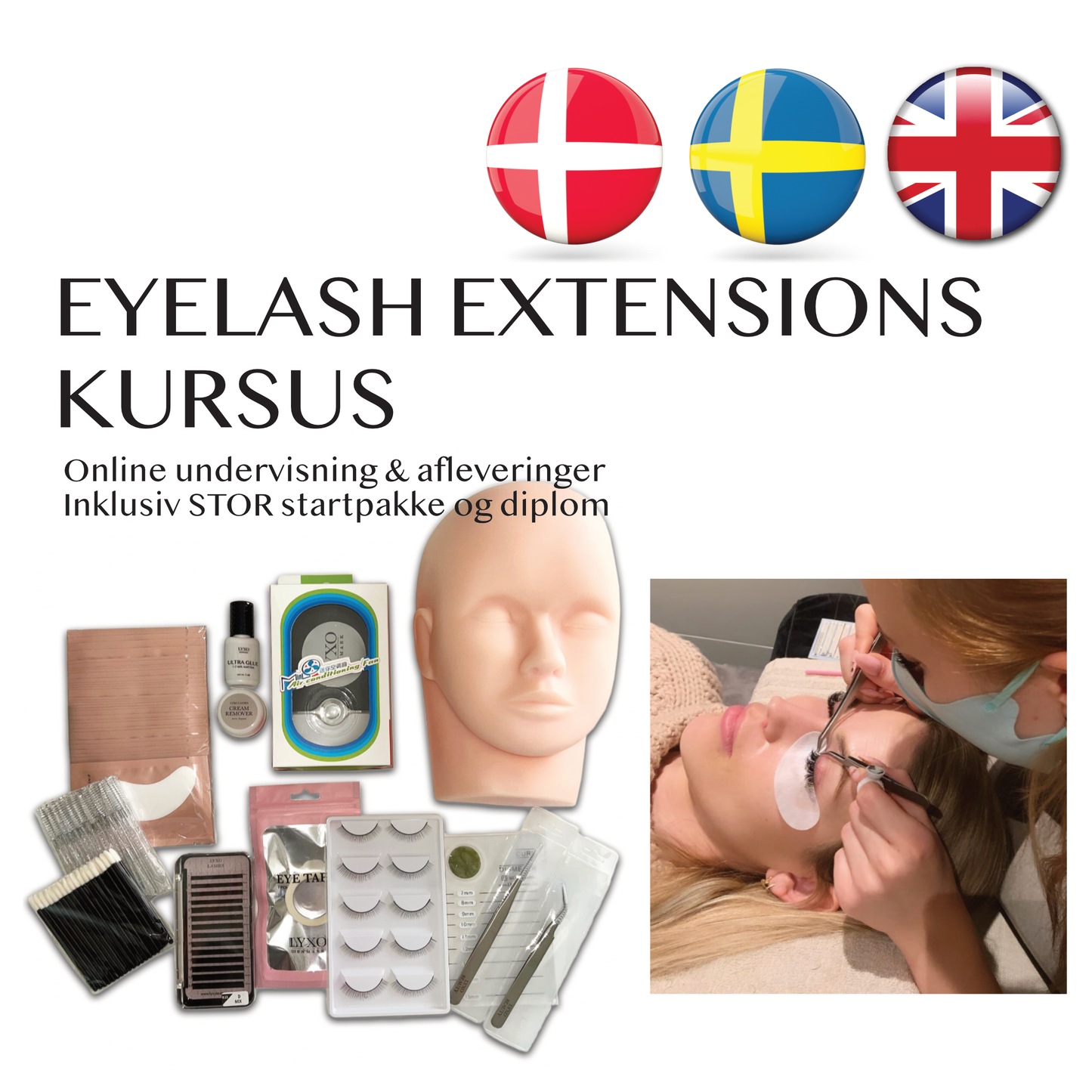 Eyelash Extensions Kursus (ONLINE)