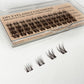 BROWN Wispie Hybrid D-curl Clusters/Lashes