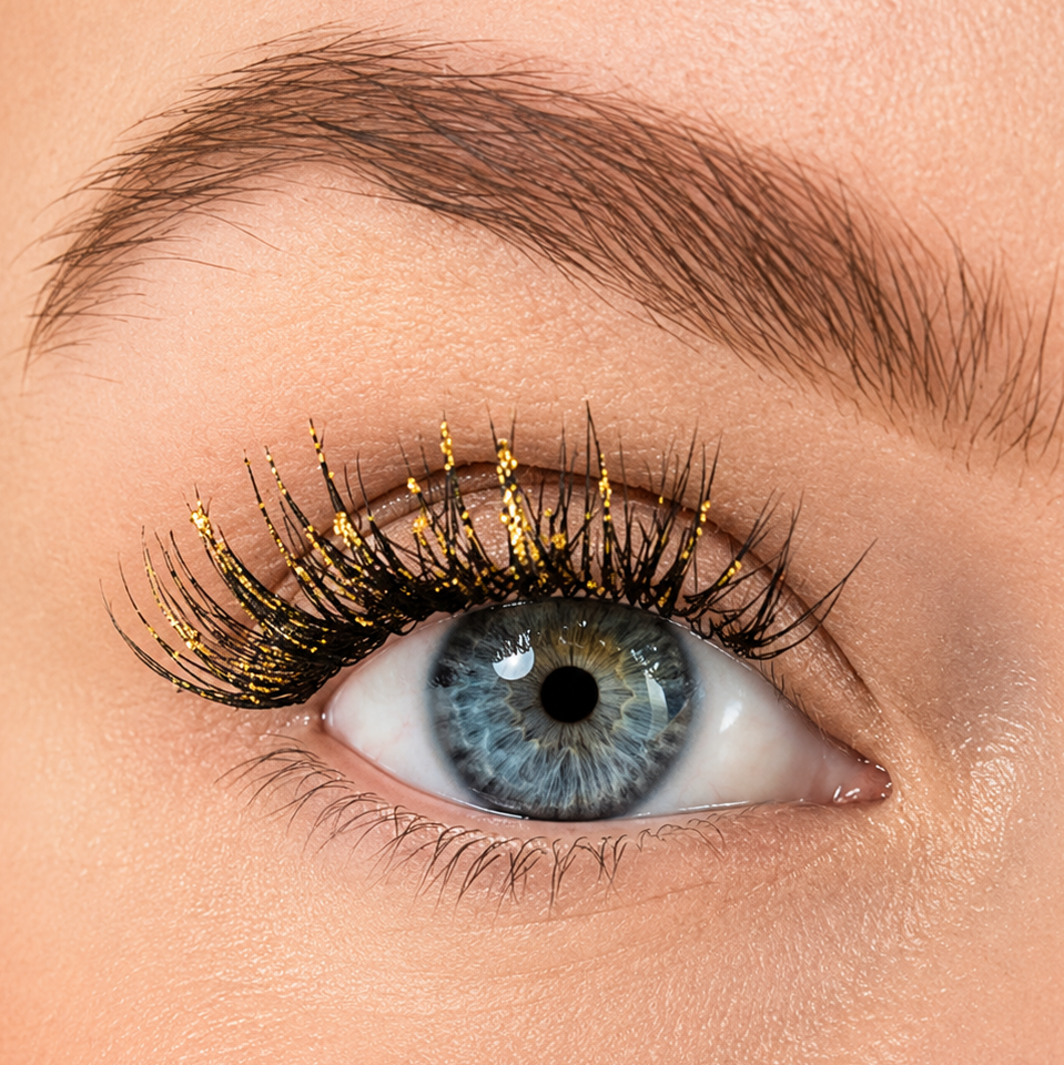 Glittrig mascara