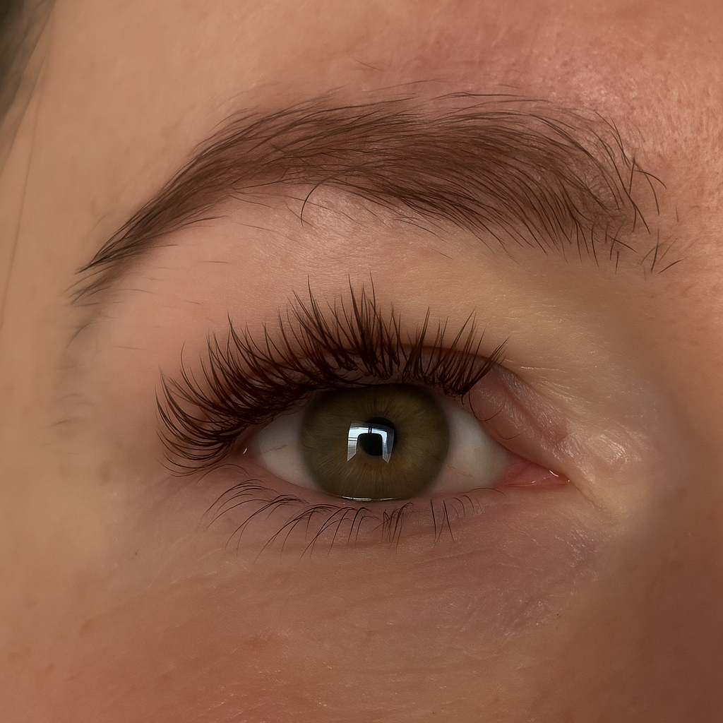 BROWN Flat Eyelash Extensions