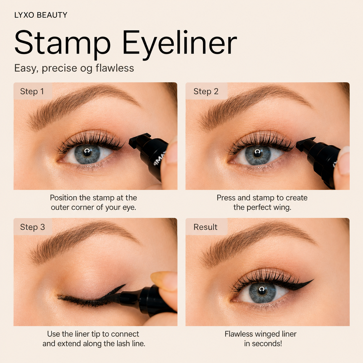 Easy Eyeliner: 2-i-1 Stamp + Liner-penna