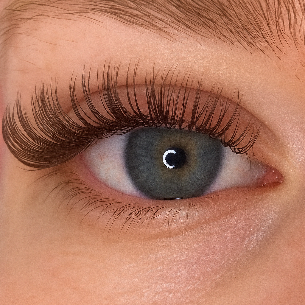 BROWN Flat Eyelash Extensions