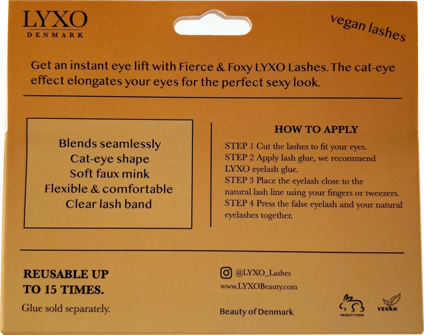 FIERCE & FOXY - falske øjenvipper